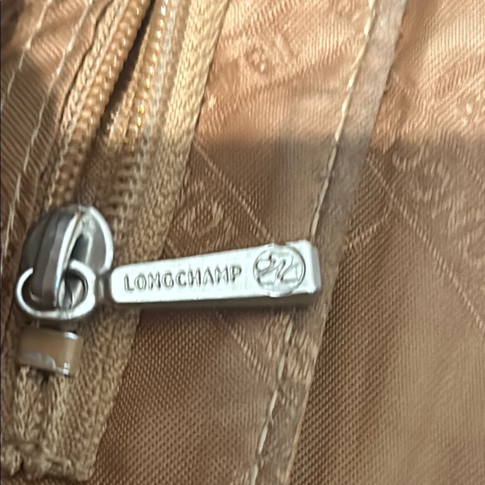 Vintage Longchamp Tan Crossbody Bag with Adjustable Strap - Picture 13 of 16